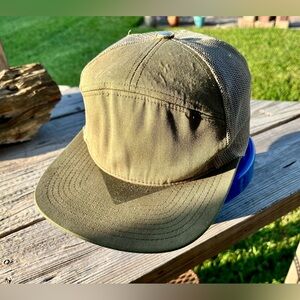 707 Kamel Cap Khaki Military Green Distressed SnapBack Trucker Style Hat